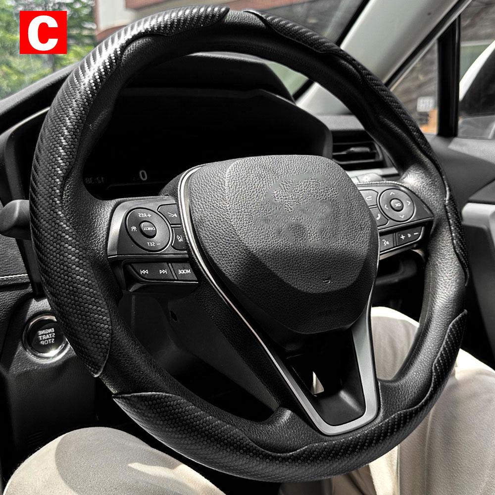 Car Steering Wheel Covers Booster Micro Fiber Leather Auto Interior Decorative Accessories Universal Carbon Fiber Accessories