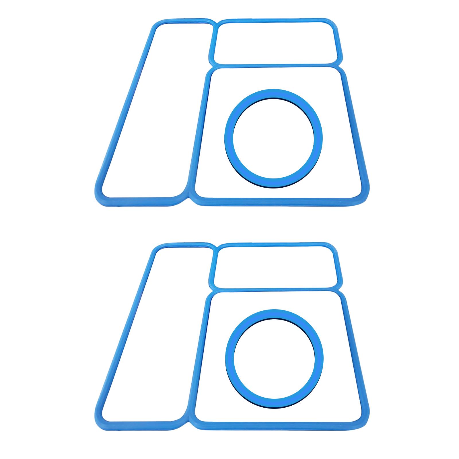 

Набор из 2 ланч-боксов с силиконовыми уплотнителями крышек, сменные прокладки для детских контейнеров для ланча, герметичный, безопасный для пищевых продуктов силикон синий