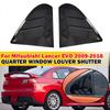 För Mitsubishi Lancer EX X EVO 2008-2018 Sidoventilationsgaller för bakruta, lucka, täcklist, biltillbehör, bildelar, kolfiber