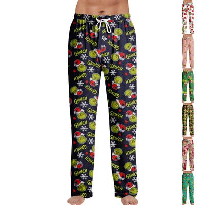 Pajama Pants Sleepwear Casual Drawstring Elastic Waist Pants Comfy Straight Yoga Loose Trousers
