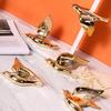 Golden Bird Wall Decoration Background Wall Simulation Bird Suspended Structure Pendant Hanging Decoration Home Decoration