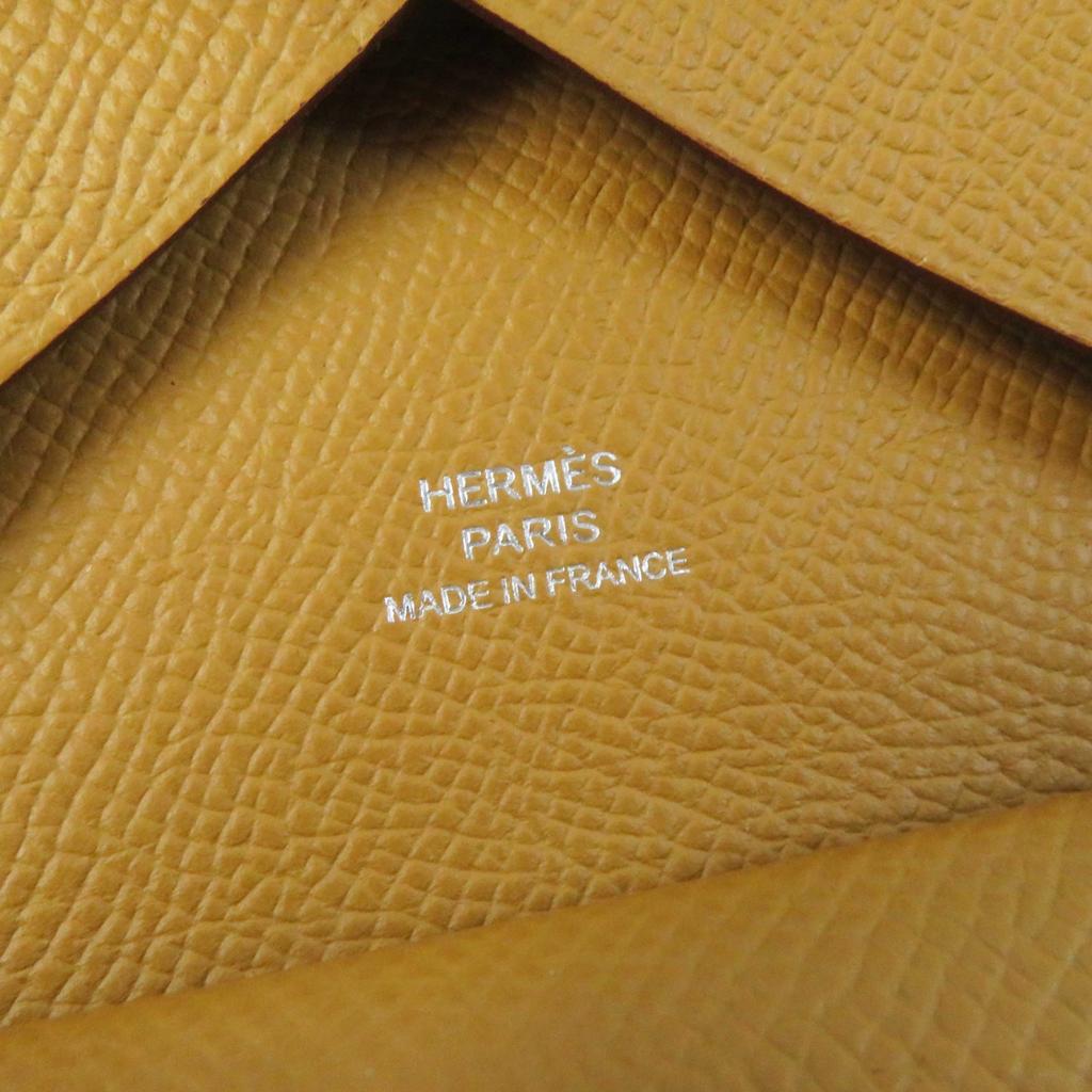 Pristine HERMES Coin Case Calvi Duo Epsom Women Used