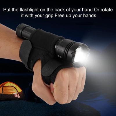 1/2Pcs Wrist Flashlight Holsters Wear Resistant Adjustable Universal Thickened Diving Flashlight Holsters Flashlight Holders