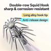 LED Lighted LED Squid Bait Thicken Double-Layer Squid Lures Glow Fishing Lures  Boat Fishing