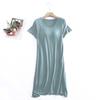 Modal With Chest Pads, Short-Sleeved Nightdresses, Pajamas, No Bras, Thin Plus-Size Ruffled Dresses, Women'S Summer Loungewear