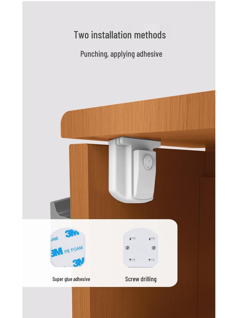 Child Safety Invisible Magnetic Lock for Cabinets & Drawers