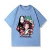 Japanese Anime Spirited Away 100% Cotton Short Sleeve T-shirt Men's and Women's Summer Fashion Brand Short Sleeve Clothes