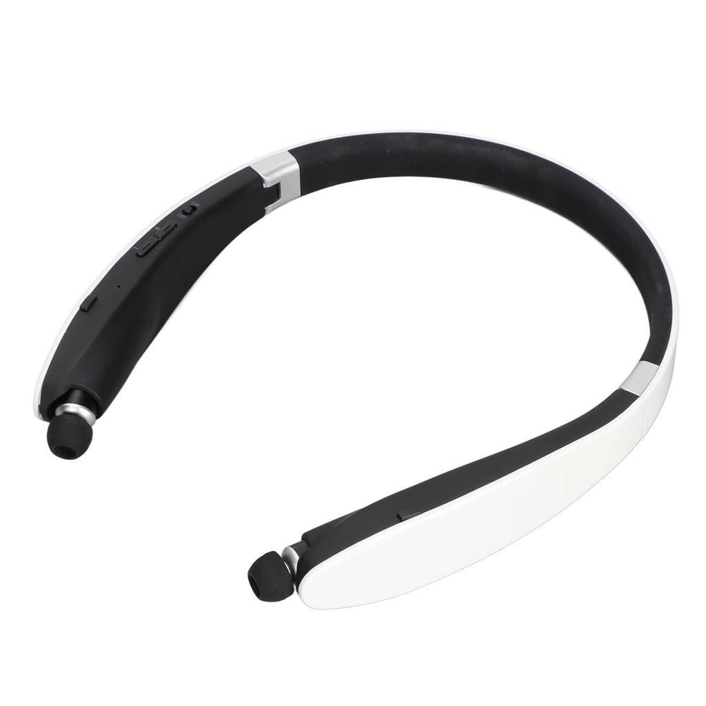 Neckband Hea Hone Stereo Noise Cancelling Foldable Retractable Earbuds Wireless Headset with Mic