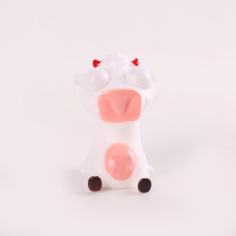 PVC Cartoon Animal Little Pig Yellow Duck Eyes Closed  Office Pressure Release Toy Squeeze Ball Living Room Decoration