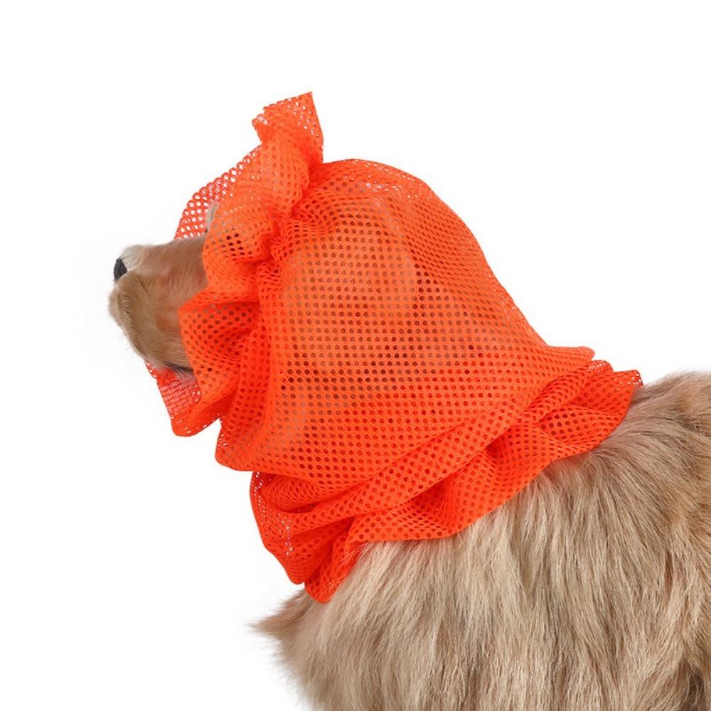 Atmungsaktive Hundeohrabdeckung Netz Haustier-Snood Multifunktionale Ohrenschutzkappe Lärmschutz