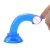 Fake Sucker Phallus Multicolor Faux Crystal Clear Mini Manual Simulated Adult Products Bottom Suction Cup Female G-spot Masturbator Dildo