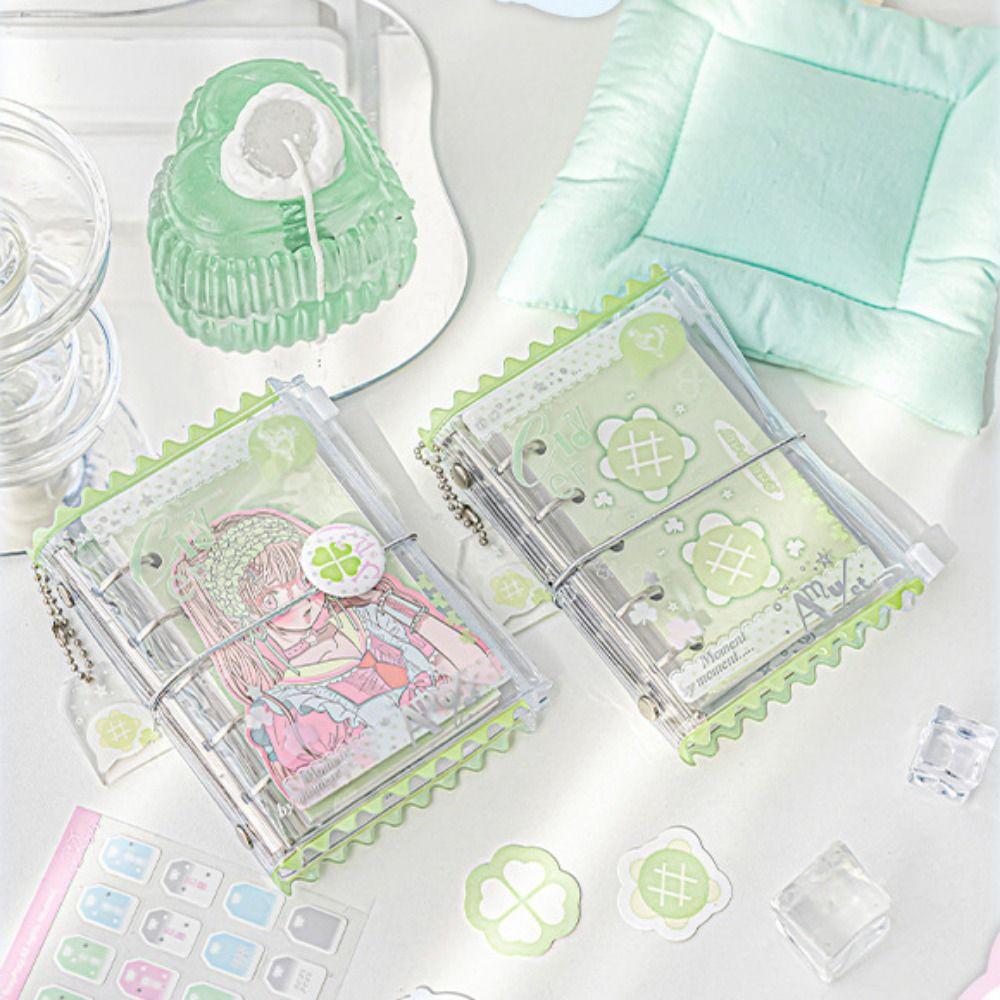 Mini Loose-leaf Notebook Hand Ledger Hand Account Book M5 Pocket Binder Notebook  Kids Gift