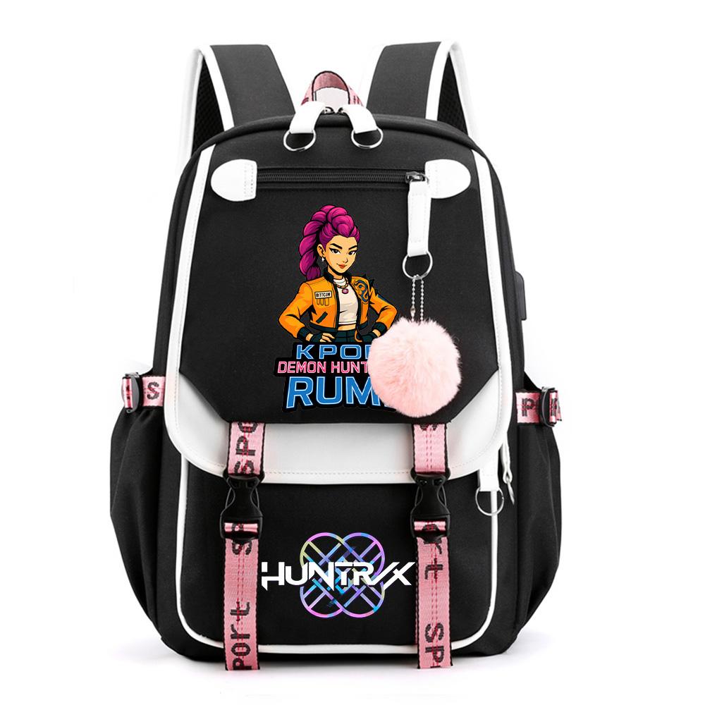 Anime Cartoon K-Pop Printed Backpack Schoolbag for Teenager Student Girl Boy Bookbag Large Capacity Waterproof Travel Bag Kid Gift Rucksak