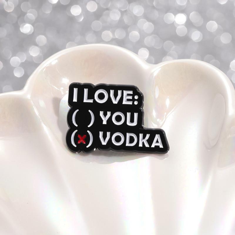 Style Eyecatching Cartoon Alloy Brooch With Uplifting Quotes For Outfits Trendy