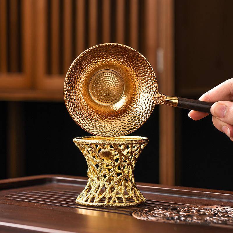 Tea strainer tea filter alloy tea set accessories household tea making funnel tea maker spoon tea residue separator