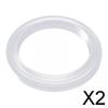2x 58mm Brühkopfdichtung Ersatzteile, Silikon Dampfdichtung für EC860 Kaffeemaschine