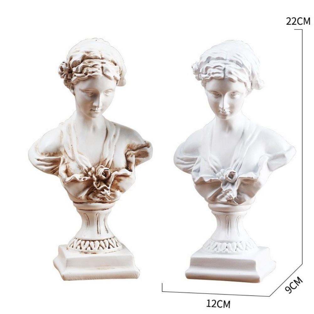 Resin Figure Statue European Style Ancient Greek Statue Retro Venus Figurine Home