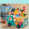 Farm Vehicle Wooden Puzzle Toy For Kids Educational Block Game