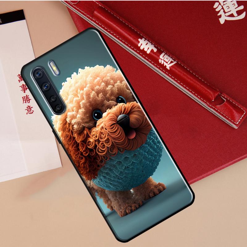 

Poodle Dog Case For Oppo A60 A98 A58 A78 A18 A38 A80 A40 A77 A57 A17 A74 A54 A94 A96 A76 A16 A15 A5 Pro OPPO A80 5G