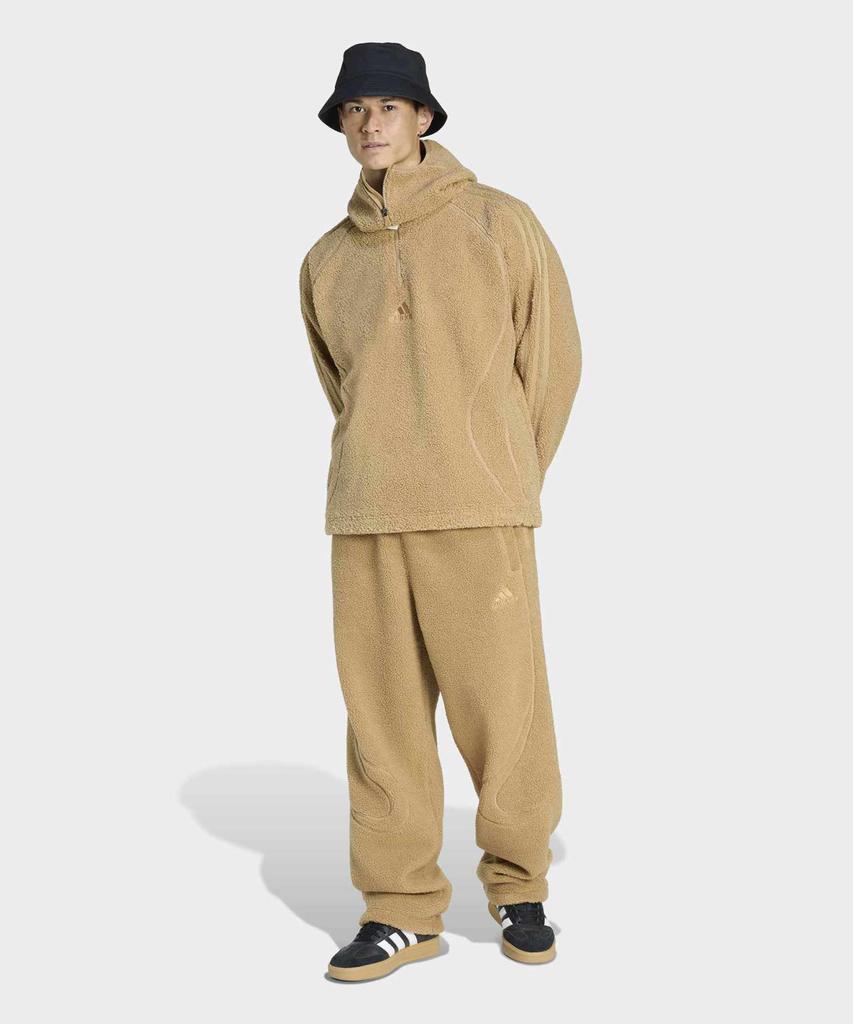 Adidas Vogue Fleece Teamgeist Half Zip-Up Hoodie - Brown / Kr5168