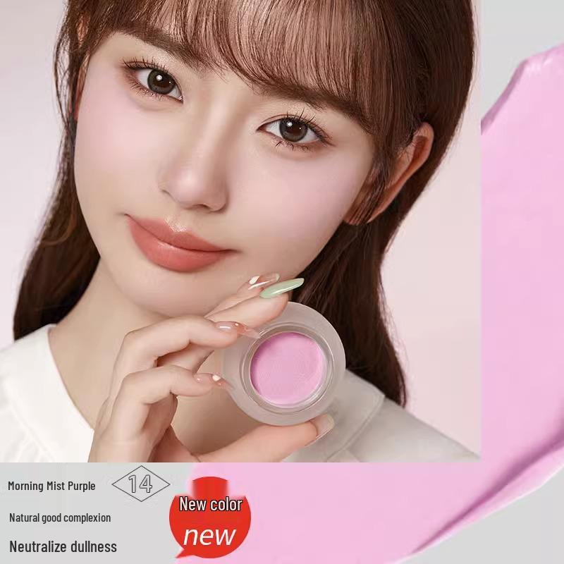 Кремовые румяна ForeverKey Soft & Smooth: Энергичный Солнечный Поцелуй Розовый Оттенок - Одинарный Матовый Цвет для Теней и Румян