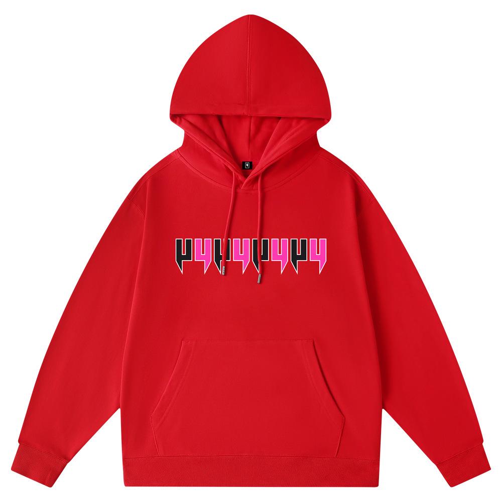 

Unisex Trendy Hooded Sweatshirt with Letter Print - Autumn/Winter Loose Fit for Men & Women S