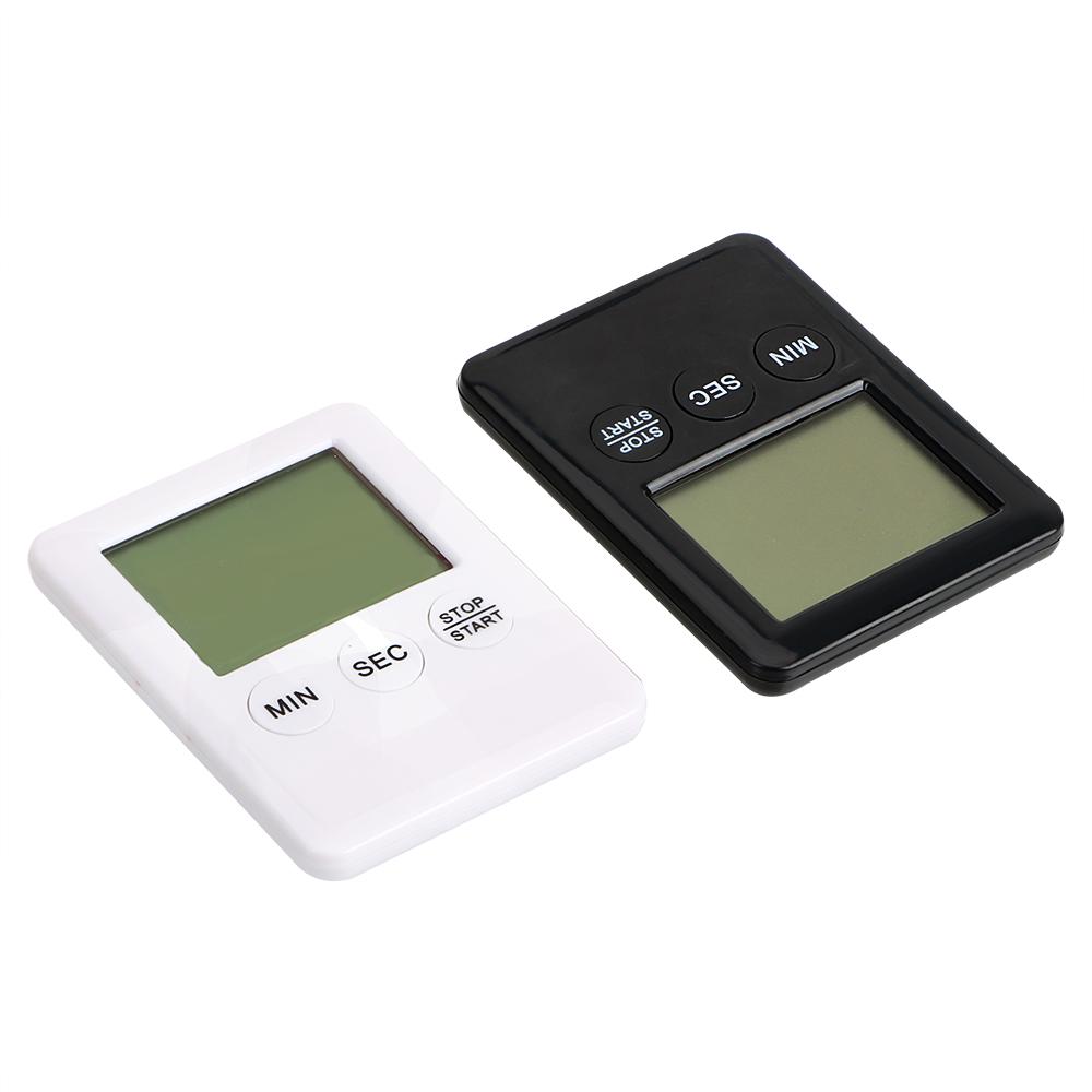 With Magnet Thin Simple Fashion Alarm Clock Kitchen Cooking Timer Square Count Up Countdown Large LCD Digital Screen