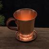 Reine Kupfer Bier Kaffee Tasse Mit Deckel Scheibe Milch Becher Retro Handgefertigt Geflochtener Griff 350ml Trinkbecher Trinkgeschirr Paar Geschenke