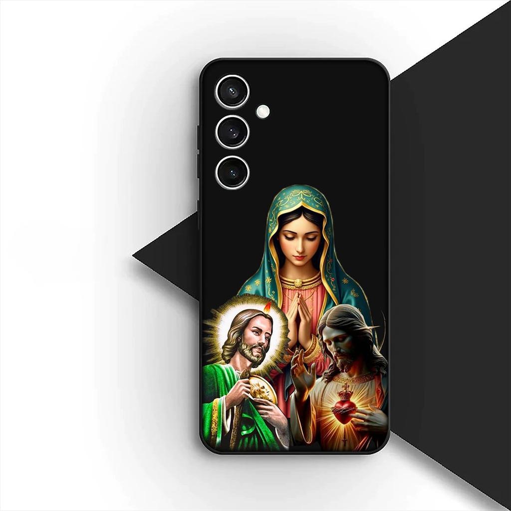 Holy Family Heart of Mary Jesus Joseph Phone Cover for Apple iPhone 17 14 15 16 Plus Pro Max 16E ProMax + 16Plus 14+ 16+ Case