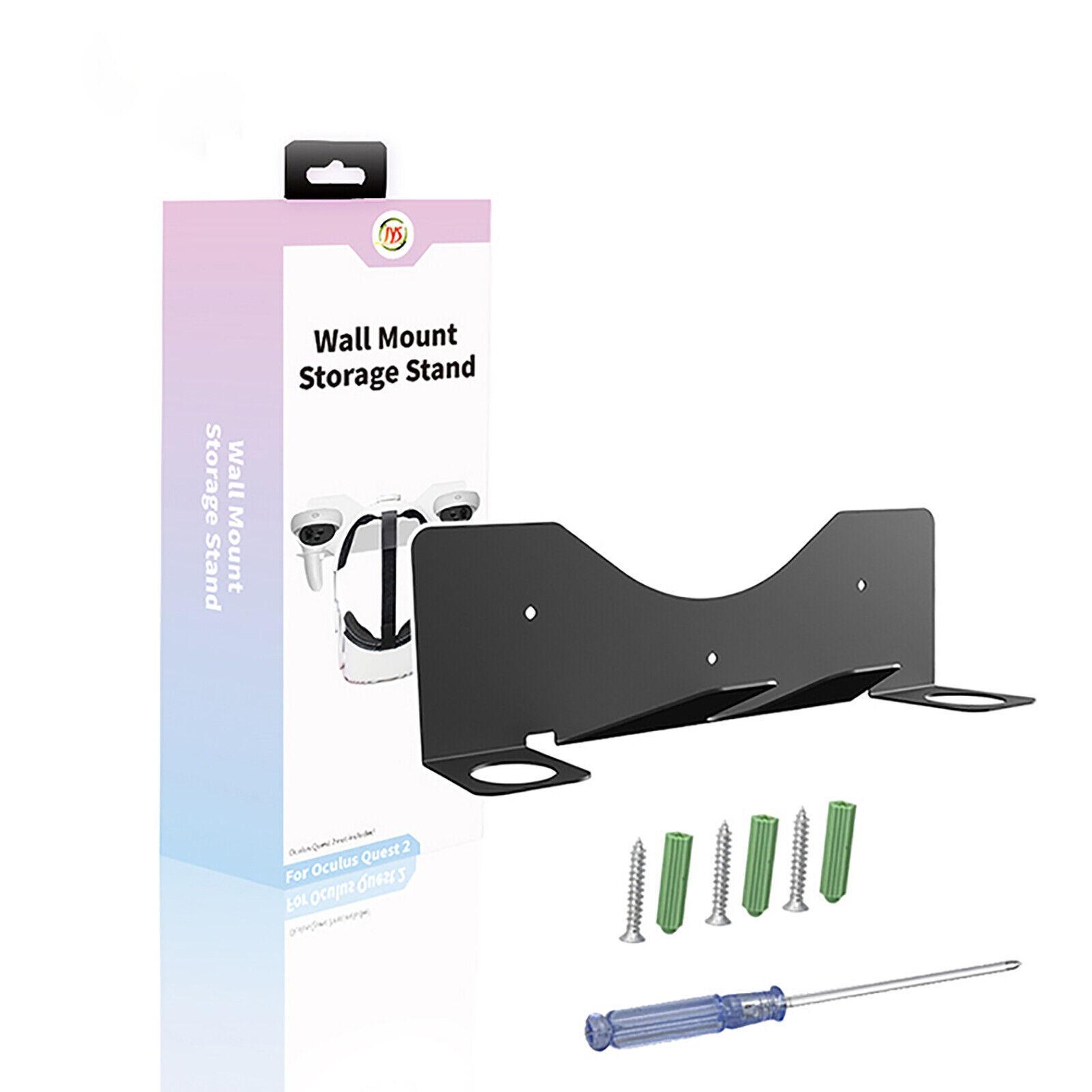 

For Oculus / Meta Quest 2 Wall Mount Storage Stand PC Hook Headset Controller Stand VR 11*8.5*31.7cm чёрный
