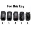TPU Car Remote Key Case For Toyota RAV4 Crown Hilux Fortuner Camry Land Cruiser Prado Key Cover Protect Shell Fob Accessories