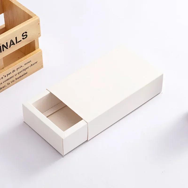 Kraft Paper Frosted Translucent Packaging Box PVC Plastics Drawer Festival Gifts Storage Carton Desserts Cake Packing Boxes