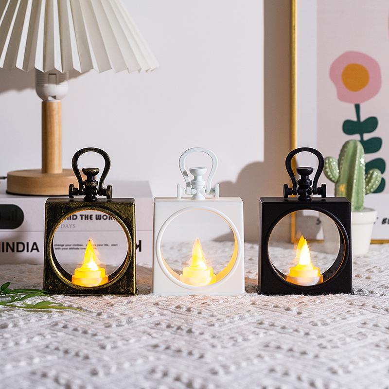 

Ночник Прикроватный столик Атмосферная настольная лампа Подарок на день рождения Реквизит для фото девочки black(1pc)