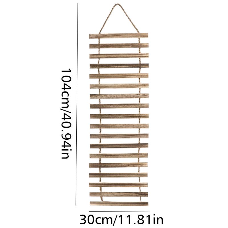 1PC Decorative Rustic Wooden Climbing Frame Flower Rack Space-Saving Vertical Garden Wall Decor Wood S/M/L