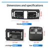 Car Front Rear AC Air Vent Grille Panel Cover Replacement Accessory For Mercedes Benz C Class W204 2008-2010 C180 C200 C220 C300