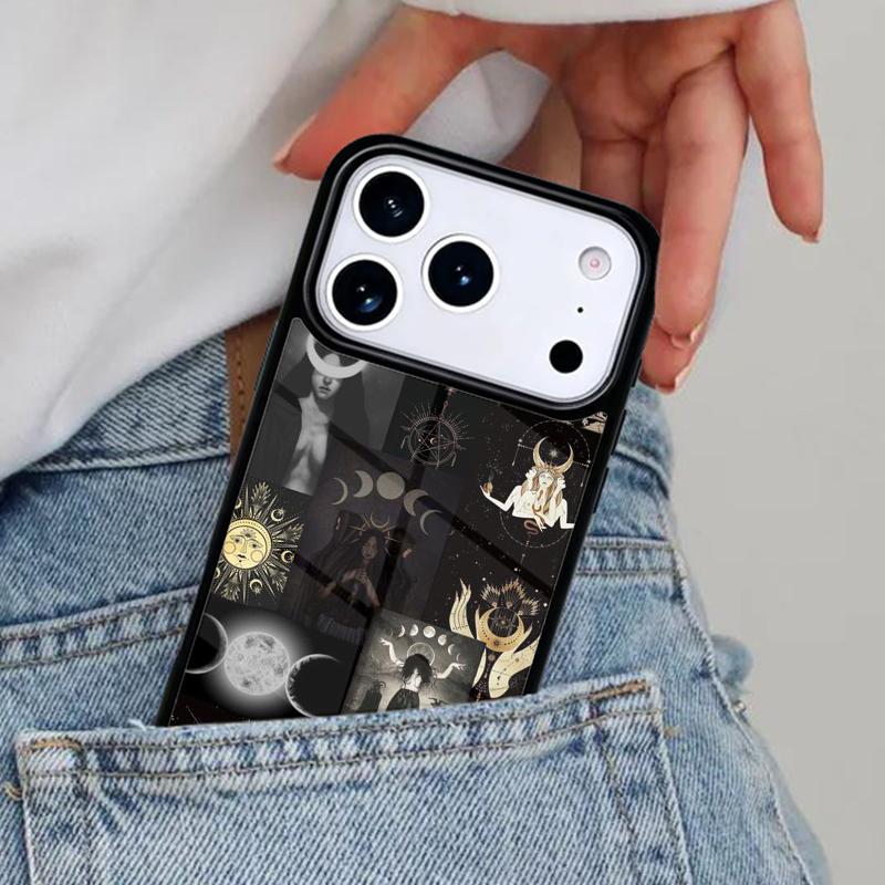 Occult Witchcraft Moon Gothic Witch Phone Case for iPhone 17ProMax 12 13 14 15 16e 17 Pro Max Plus Air Cover