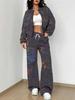 Color tie-dye 1116 new popular autumn and winter new European and American women's clothing smudge and dye suit women