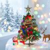 Exquisite Christmas Tree Ornaments Set: 45/60/90cm Mini Trees with Dense Lights for Desktop Display
