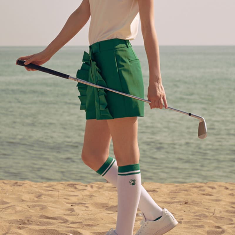 HOTEL SAINT TROPEZ WHITE-GREEN Sport MICCA KNEE SOCKS