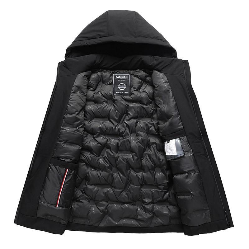 Winter Jacket Middle-aged and Elderly Jacket Autumn and Winter Warm Middle-aged Men's Padded Clothes