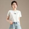 RAIN.CUN Women's Embroidered Slim-Fit T-Shirt