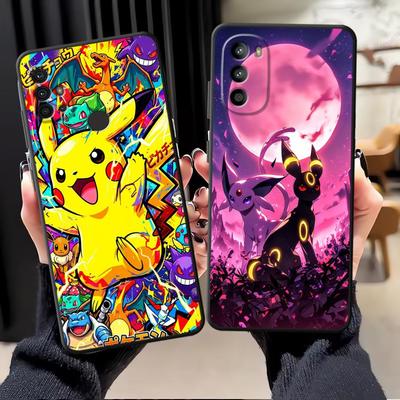 Hot Anime Pokemon Phone Cover Case for Motorola Moto G50 G53 G30 G52 G22 Edge40 G60s Edge 20 Pro 30 Lite G32 G71 G51 G73