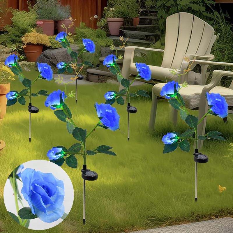 Solar Lotus Sunflower Garden Light for Outdoor Decoration
