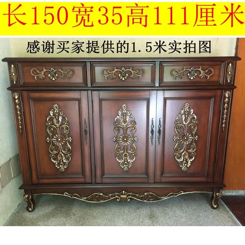 oak door shoe cabinet entrance entrance solid wood door large capacity balcony locker