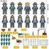 12 pezzi Cavalieri romani antichi medievali, blocchi da costruzione, figure, giocattoli, mini figure, bambole umanoidi, giocattoli, regali di compleanno.