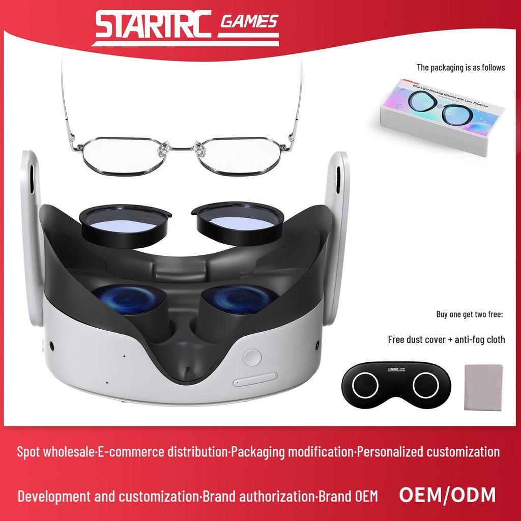 STARTRC GAMES Meta Quest 3S Anti-Scratch, Anti-Blue Light, Dustproof Lens Goggles