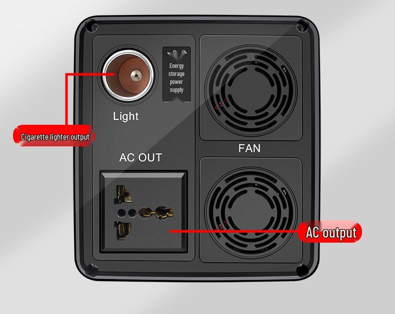Portable LiFePO4 Battery Box: Multifunctional Outdoor Power Bank for Energy Storage and Emergency Lighting