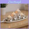Wooden Candle Holder Wedding Decor With Handcrafted Design For Romantic Table Setting