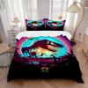 3Pcs Dinosaur Night Safari Bedding Sets For All Sizes New 3D Printed Bed Cover Comforter Duvet Cover Pillowcase Bedroom Decoration