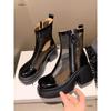 Thin Thick-soled Martin Boots Women's Mesh Muffin Cool Boots New Summer Hollow High-heeled Thick-heeled Short Boots